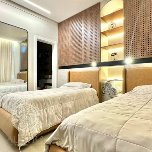 Apartamento com jacuzzi e vista para o mar